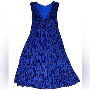 Gap Blue Sleeveless V Neck Midi Dress Size M